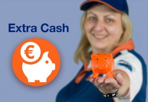 Spaaractie extra cash